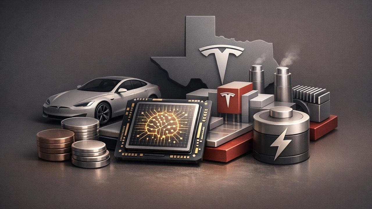 Tesla Terafab chip factory concept in Austin for advanced AI chip and terawatt compute capacity