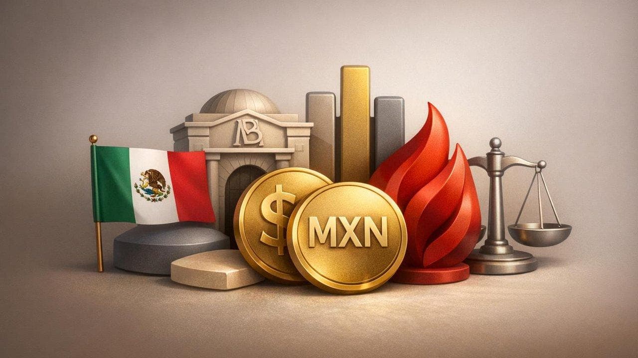MXN currency visualization with Mexico inflation data and Banxico rate-cut expectations