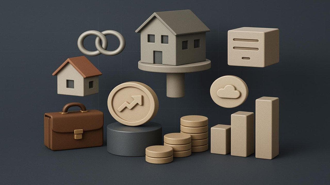 Neinor and Aedas Homes logos with Oracle cloud growth chart and US fund performance highlights