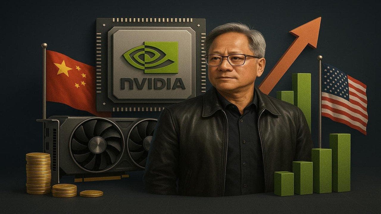 Nvidia CEO in China with H200 chip import ban and US-China tech tensions in focus