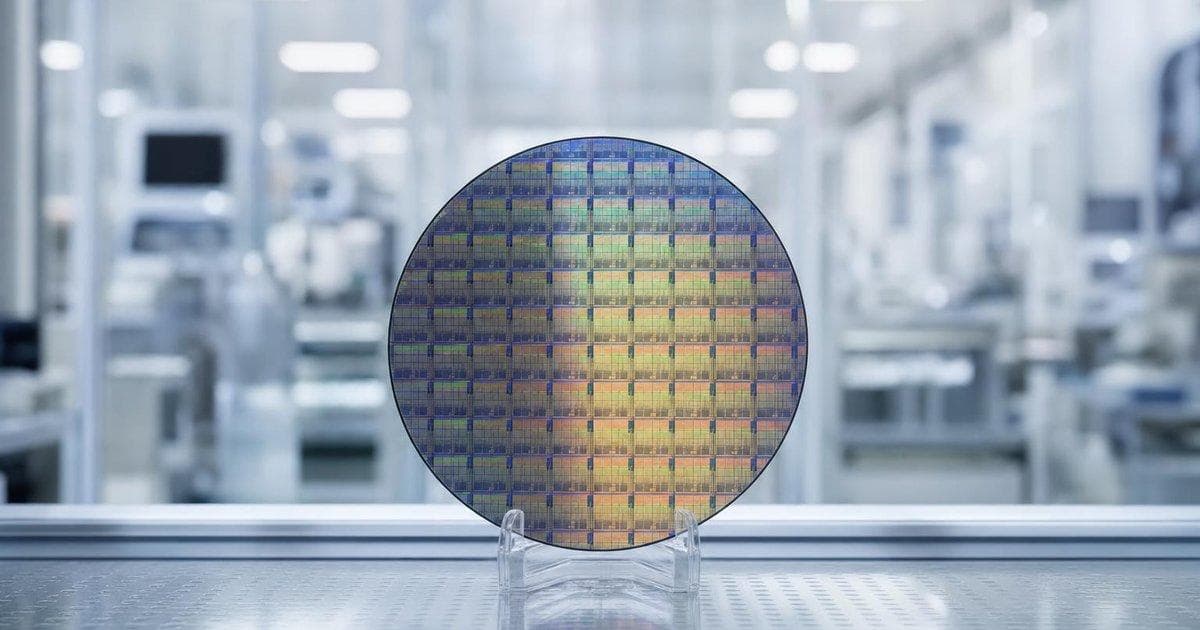 Semiconductor wafer in a chip fab symbolizing NVDA earnings impact on broader tech stocks