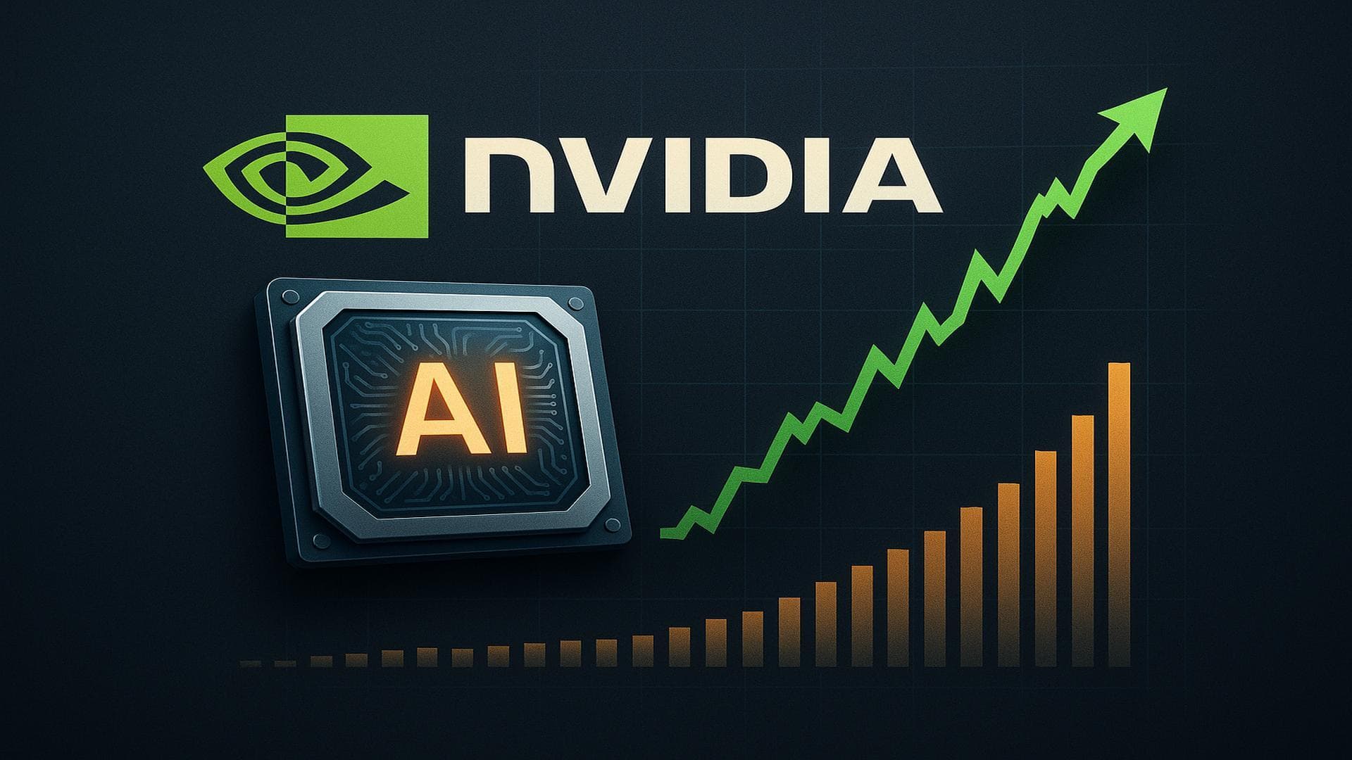 Nvidia Q3 earnings beat visualization with AI chip sales and tech stock rally impact