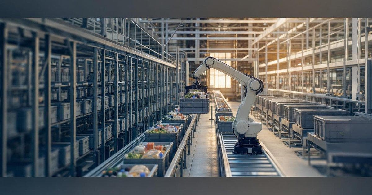 Automated grocery warehouse robots highlight online retail upgrade deal in grocery tech stocks surge