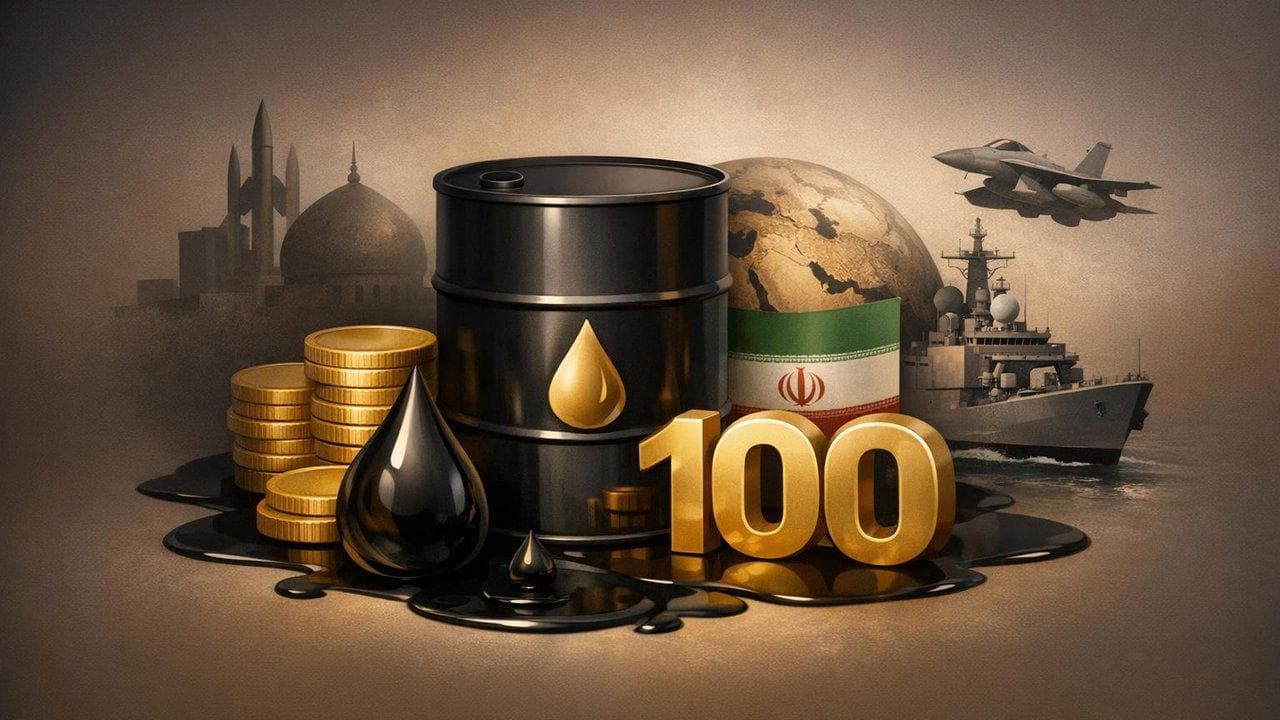 Oil price chart surges above $100 amid Iran-Gulf conflict and Middle East tensions