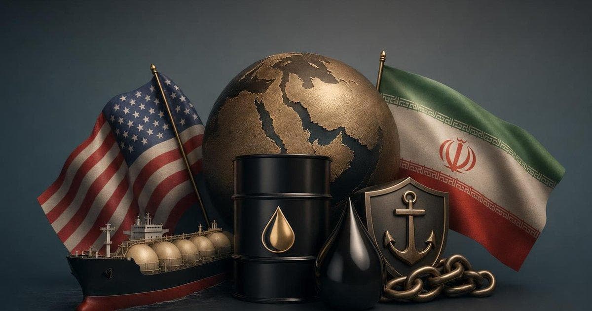 Oil price surge chart reflecting US signals of extended Iran Gulf maritime restrictions on crude supply