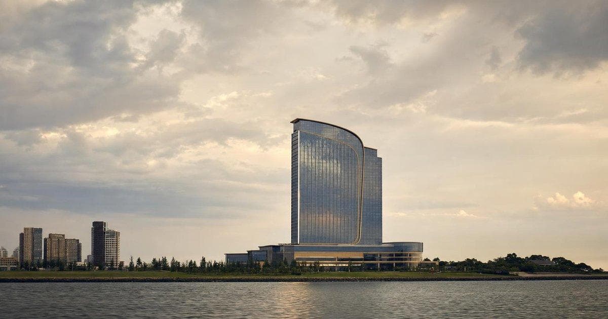 Casino resort exterior as MGM shares rally on takeover bid and $48.30 per share cash offer