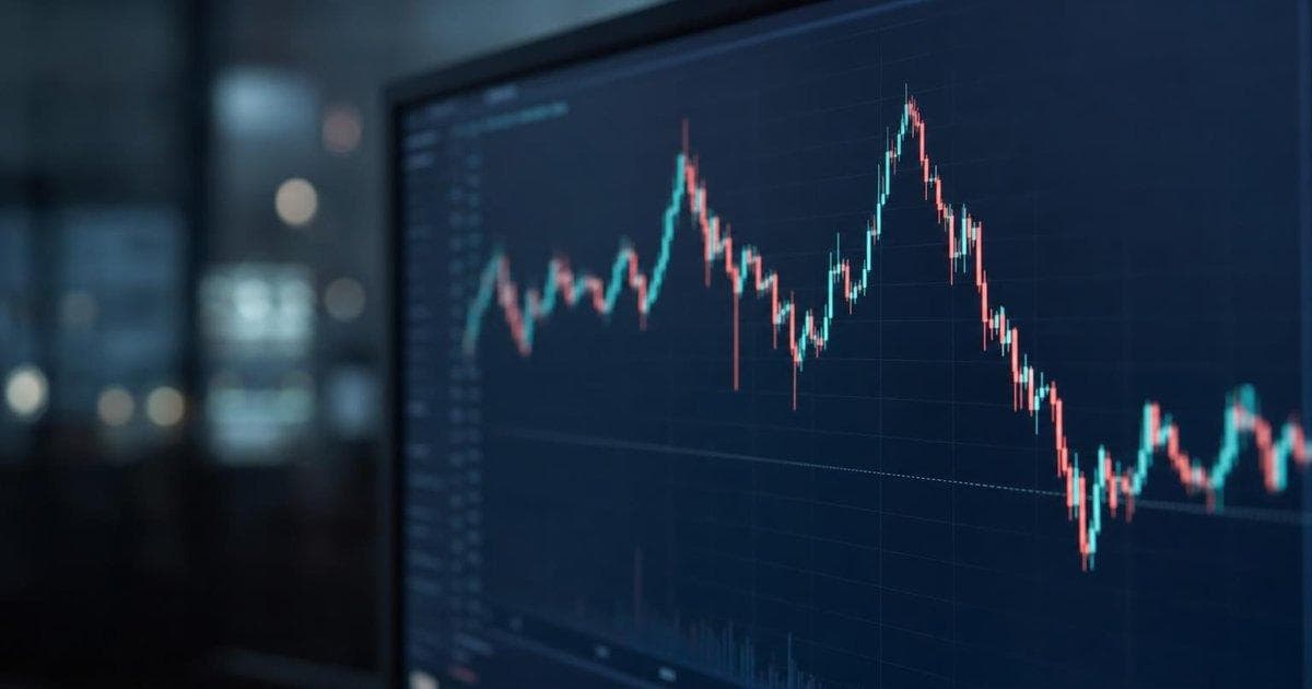 Generic crypto exchange trading screen in dark office amid scrutiny over alleged flows to military networks