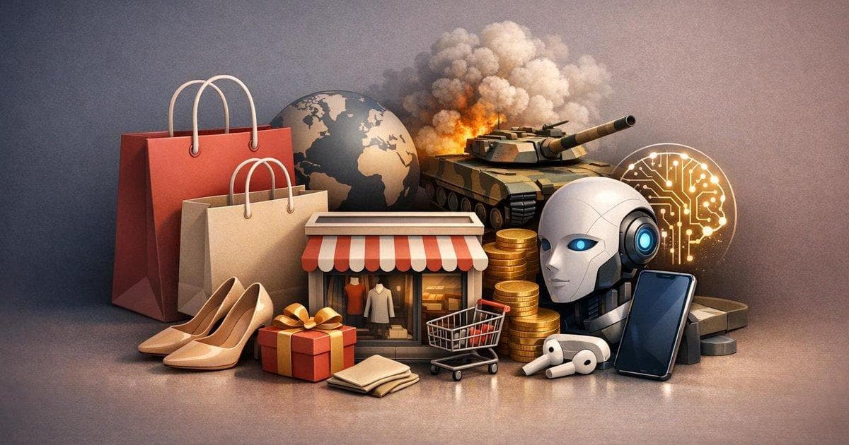 Chart of leading retail stocks reacting differently to war, inflation and AI investment shifts