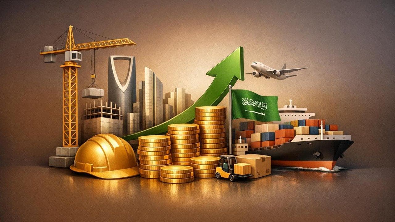 Saudi Arabia investment licenses growth chart highlighting construction and trade sector boom 2025