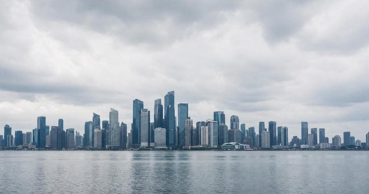 City skyline representing Singapore economy as Q1 GDP beats forecasts amid cautious outlook