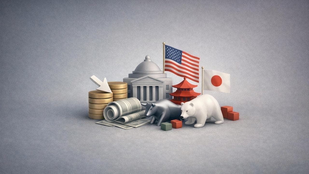 Chart showing U.S. Treasury yields and equities reacting to softer January CPI data