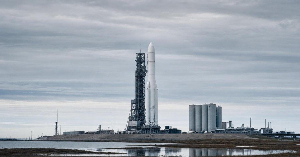 Generic rocket on launch pad symbolizing upcoming space company IPO and control details
