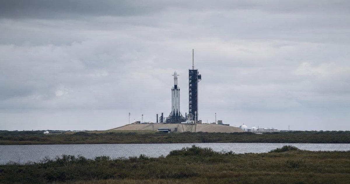Rocket on launch pad at commercial space facility illustrating major space IPO pricing and access limits