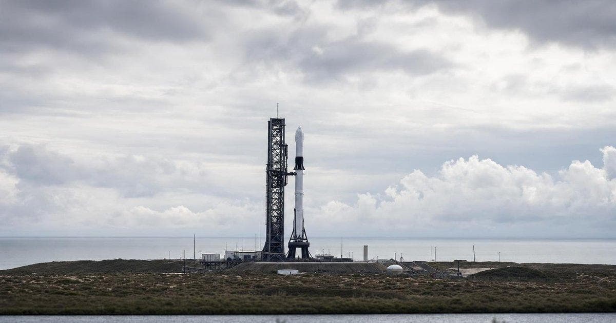 Orbital rocket on launch pad symbolizes plans for a mega Nasdaq IPO and blockbuster capital raise