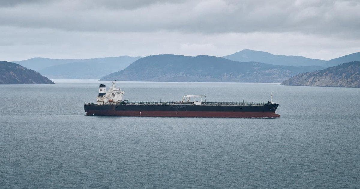 Oil tanker in narrow shipping lane as Strait of Hormuz corridor hopes lift Asian stocks and oil prices