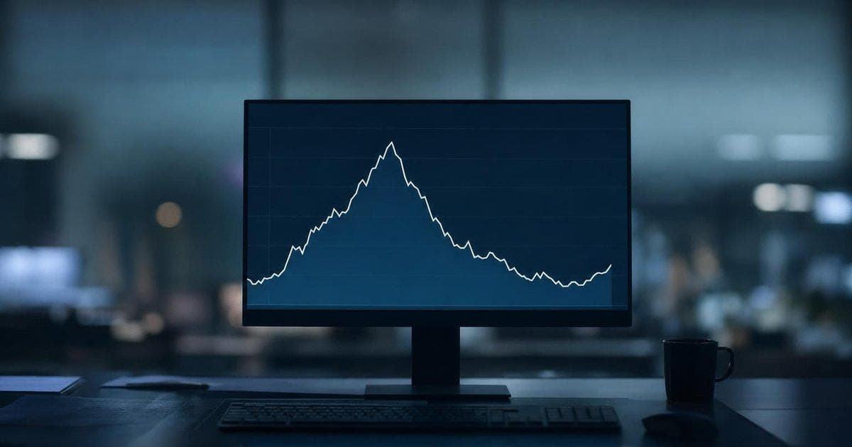 Traders watch a PCE inflation chart on screens as stubborn price data clouds Fed rate cut outlook