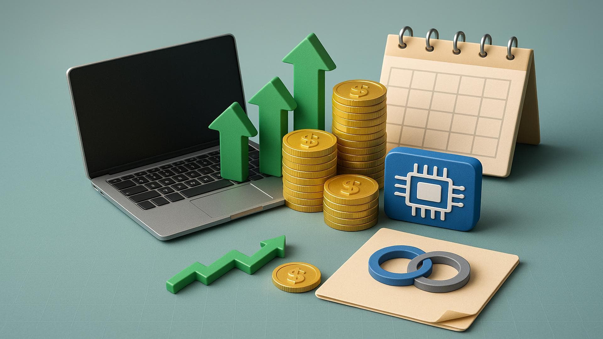 Technology sector rally chart with S&P Global and AIS acquisition highlights