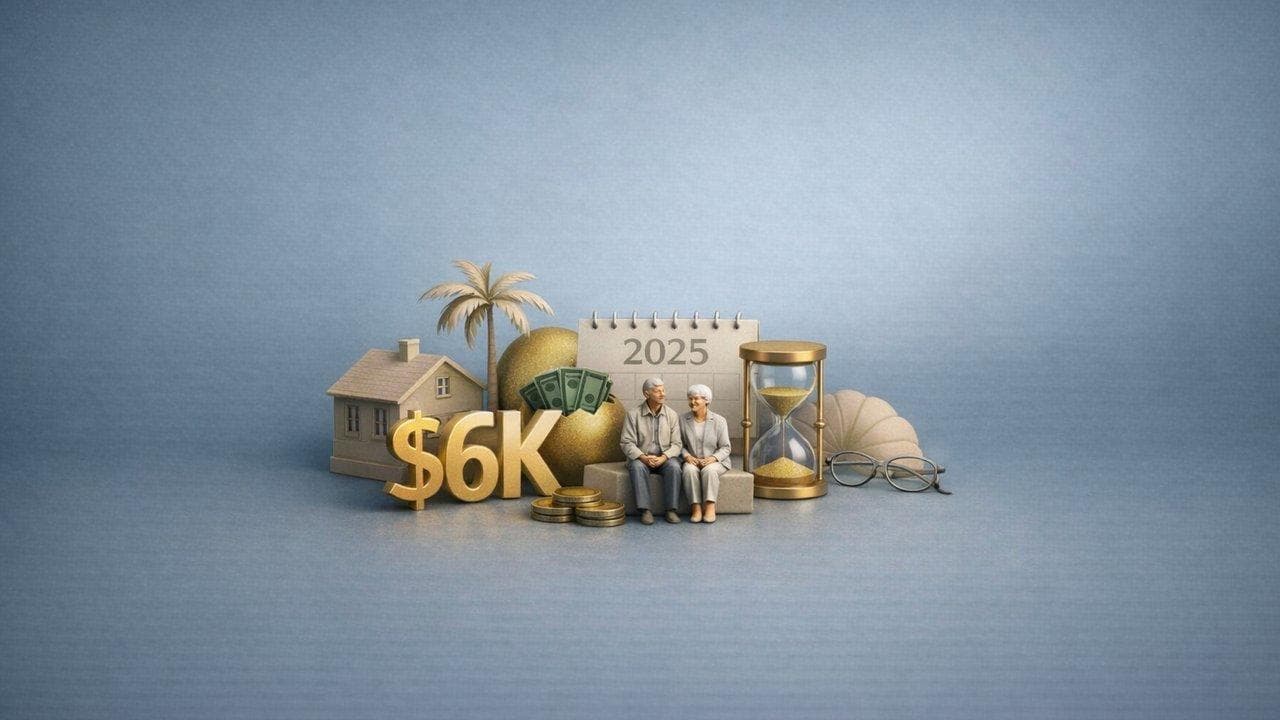 Visualization of $6K senior tax break affecting retirement planning for middle-income retirees in 2025