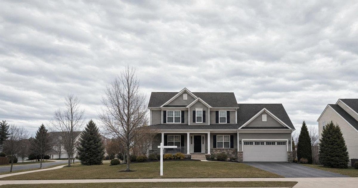 Suburban home for sale illustrating how borrowing and savings rates affect U.S. home buyers’ costs