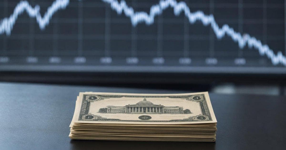 Government bond certificates on a desk as gilt yields surge on political concerns in UK debt markets