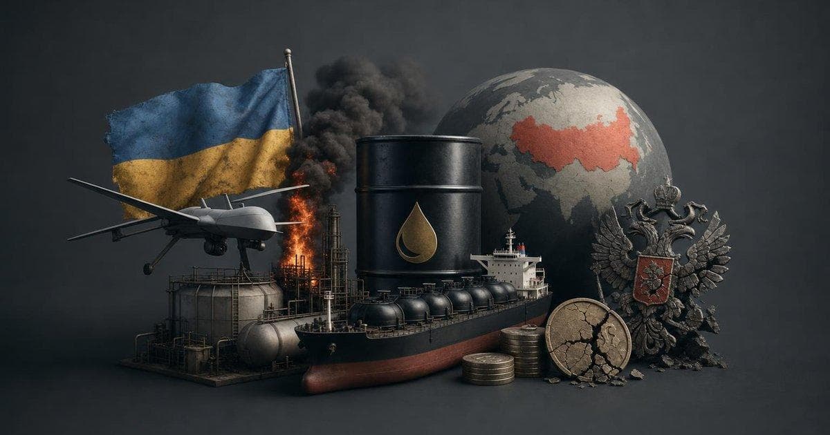Visualization of Ukraine drone strikes on Russian oil sites and impact on Russia’s energy revenues