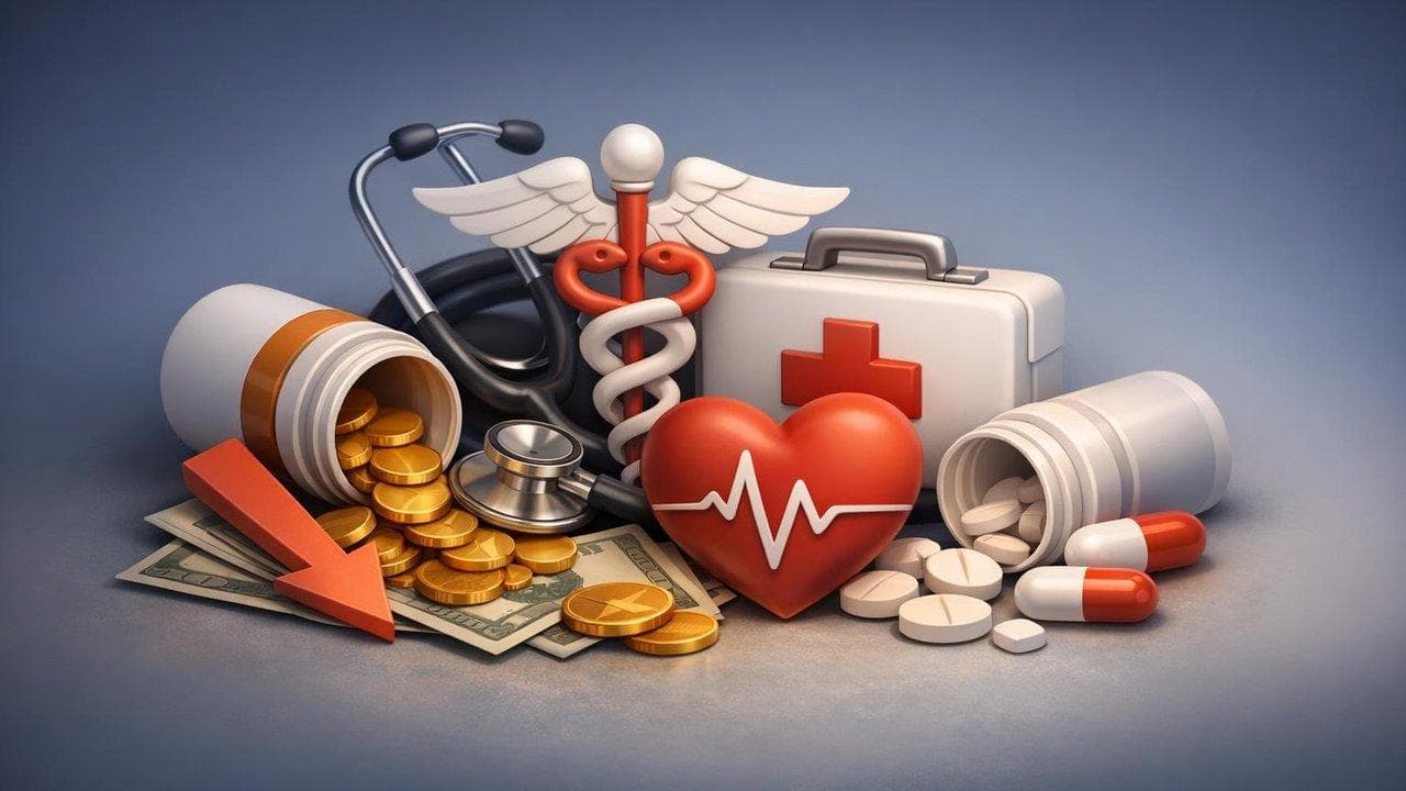 US health care stocks decline chart reflecting late-week profit-taking and sector weakness