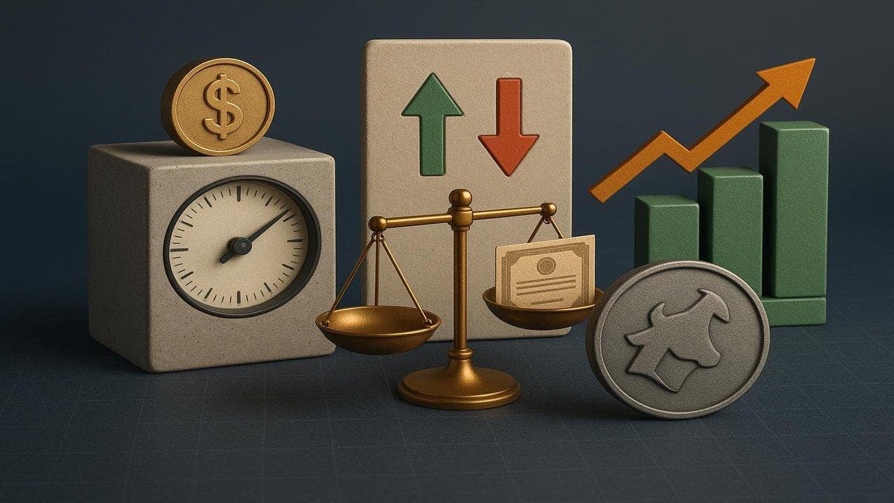 Stock market chart showing mixed valuation signals for equities and stocks