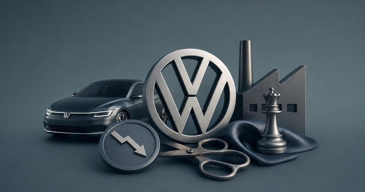 Volkswagen Q1 profit decline chart highlighting margin squeeze and deeper cost-cut plans