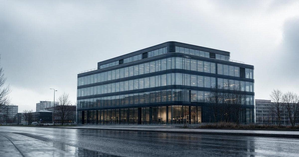 Fintech office building as Belgian probe hits money transfer firm, Wise stock under pressure